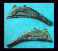 Thrace, Olbia, Cast Dolphin Money, c. 550-500 BC, Iconic!